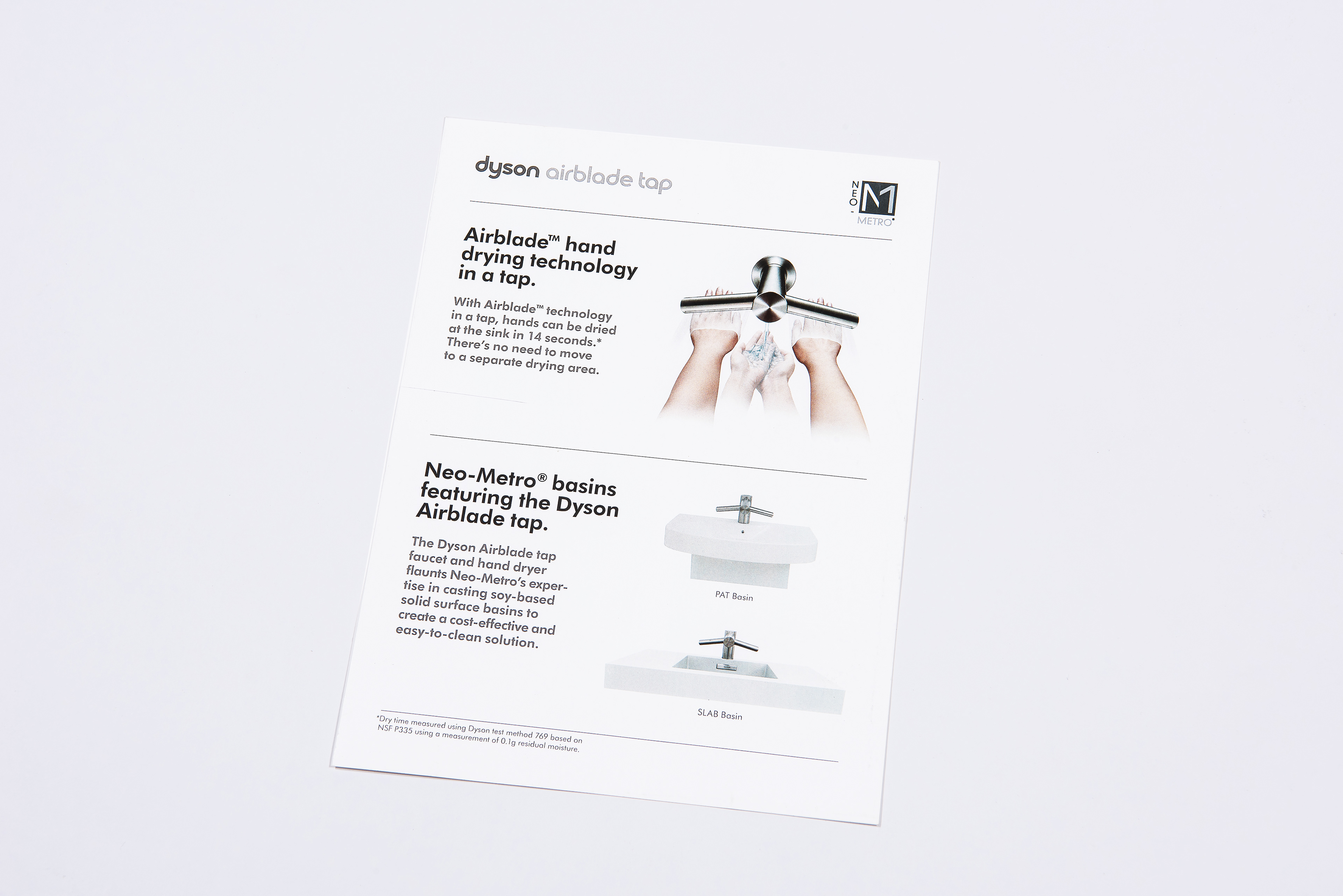Neo Metro Sinks & Dyson Faucet Flyer — image 2